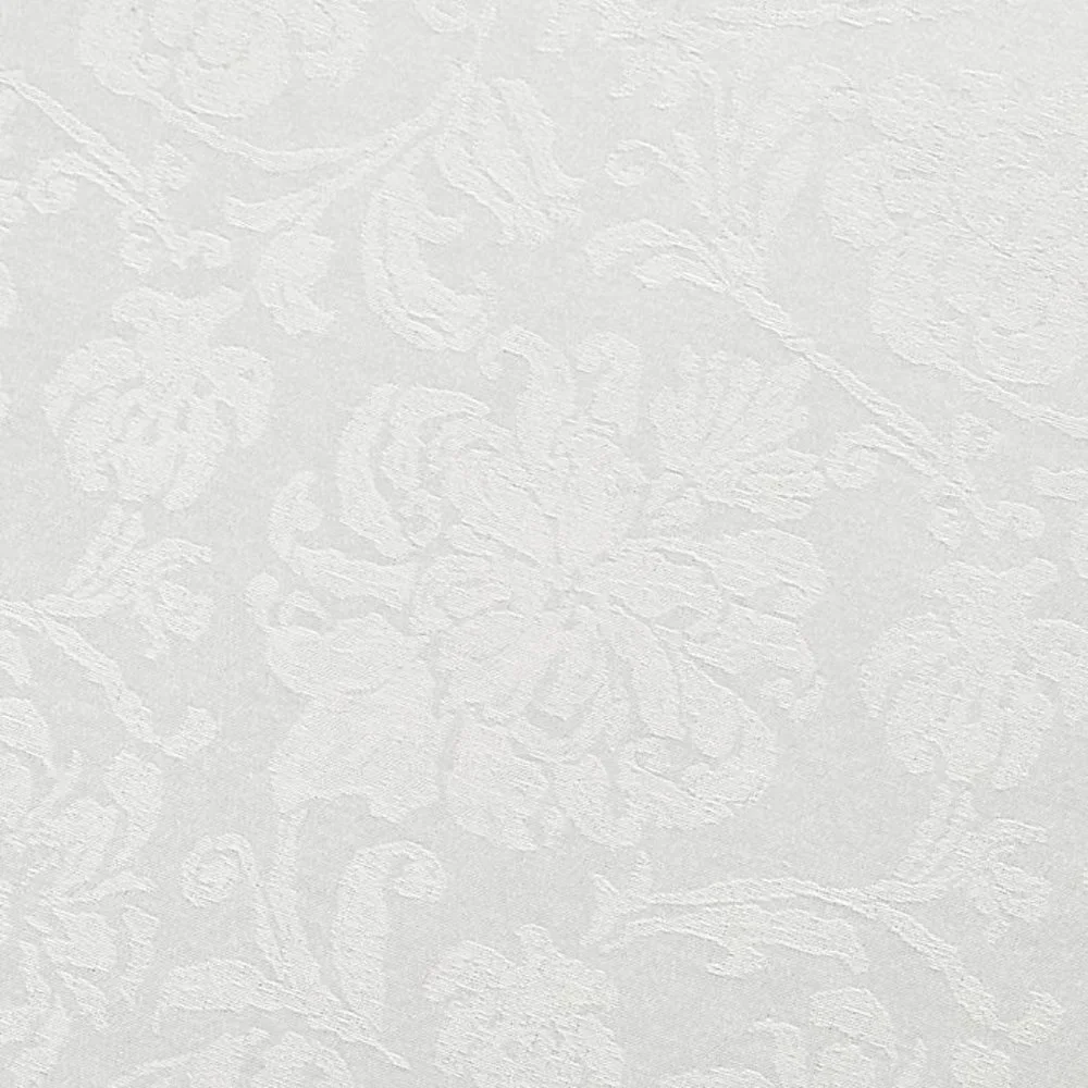 brand new WHITE Holiday Medley Damask 60x120 inch Tablecloth (Seats 10 to 12)